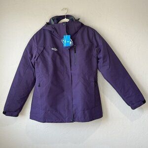 Wantdo Women's 3 in 1 Waterproof Ski Jacket Windproof Winter Snow Coat Large Gor